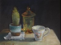 La tazzina  Olio su MDF - 24 x 30